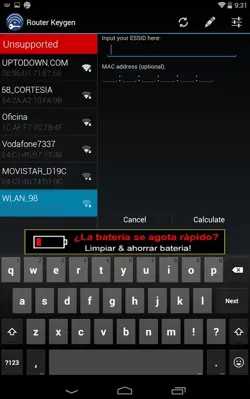 Router Keygen (Old) android App screenshot 0